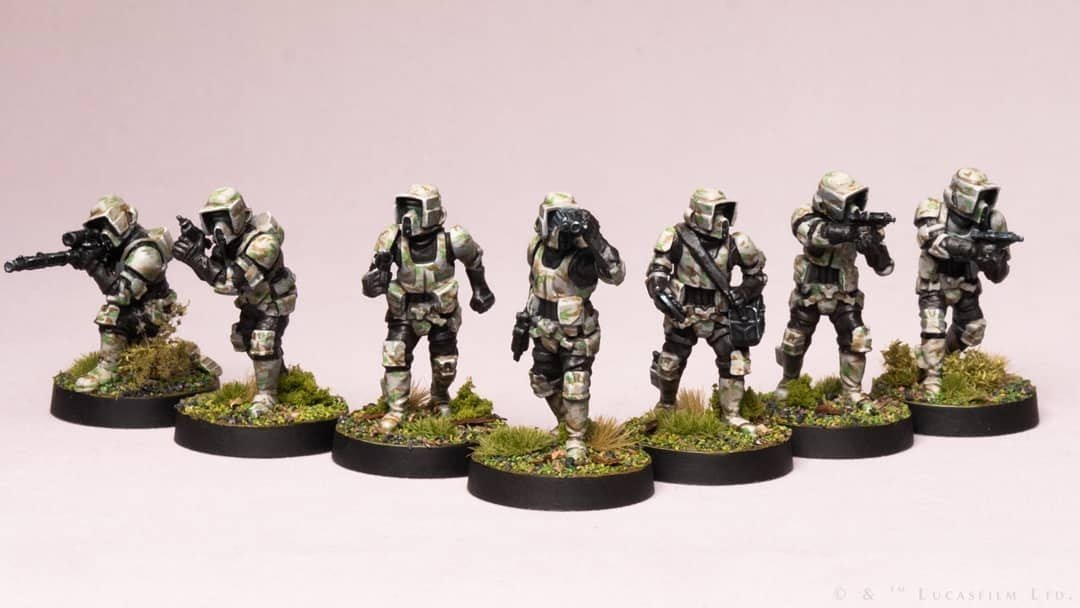 star wars stormtroopers miniature painting