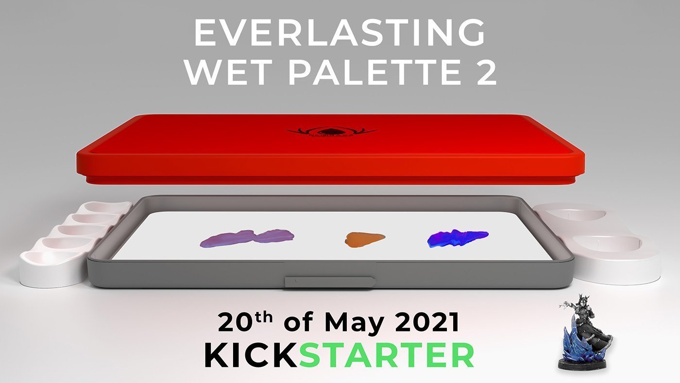 Wet palette V2 back to Kickstarter - Redgrasscreative