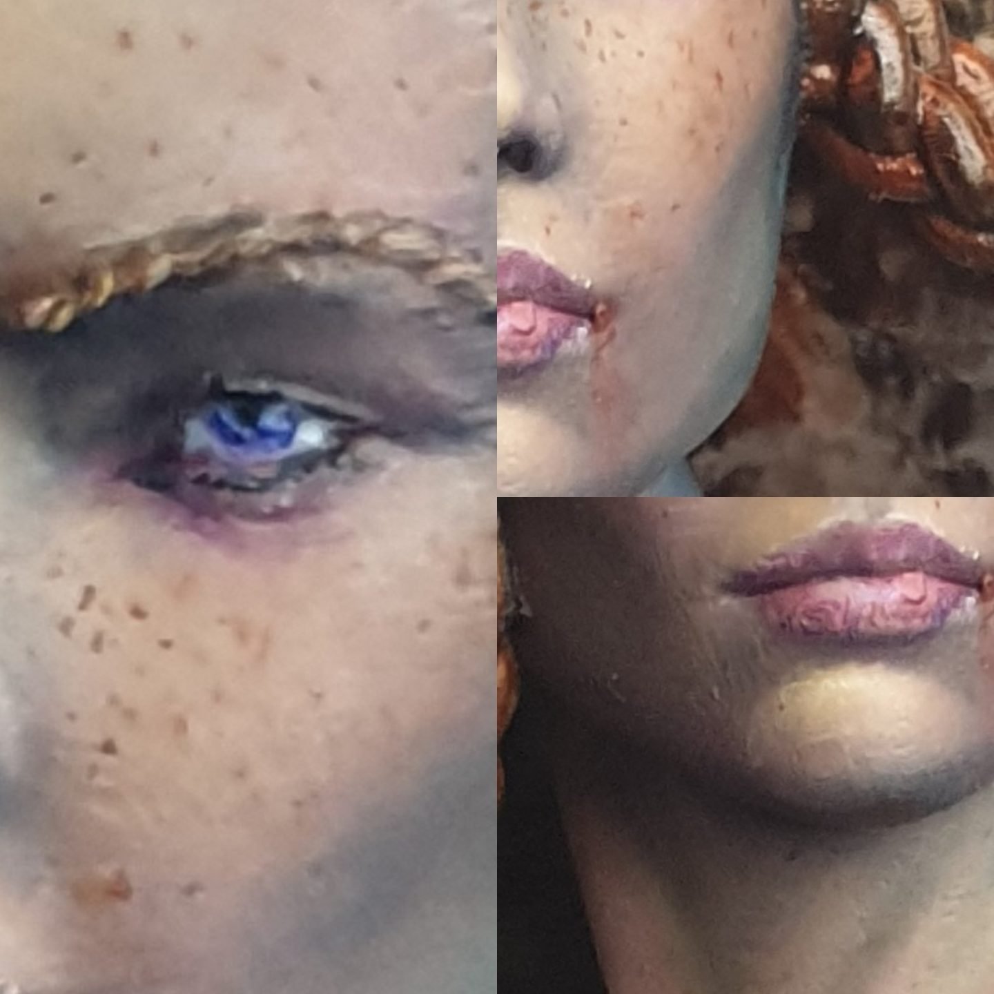 Painting female faces AVG bust finished details up close