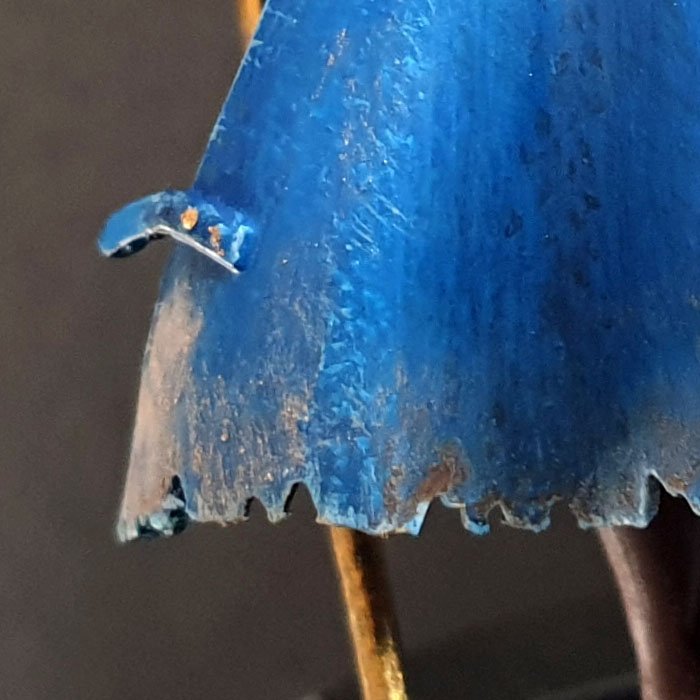 miniature Old cloak close up details