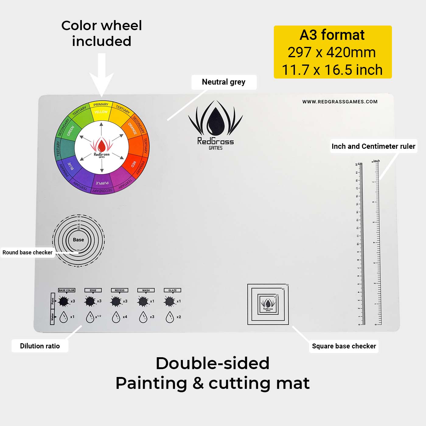 Paint Station with Cutting Mat