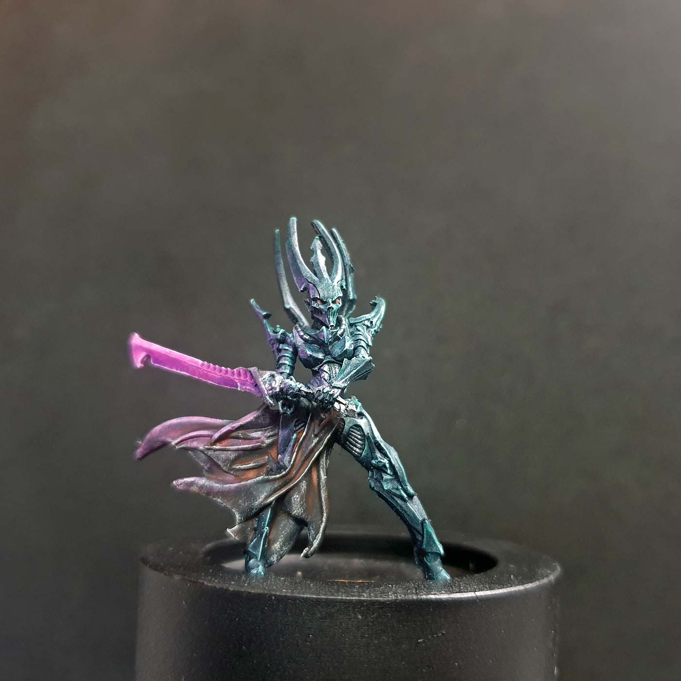 painting miniatures space elves Raging Heroes Void Elf Raider complete!