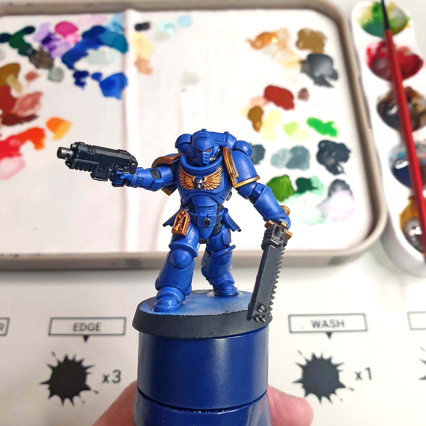 How to paint: Ultramarines Space Marine edge highlights