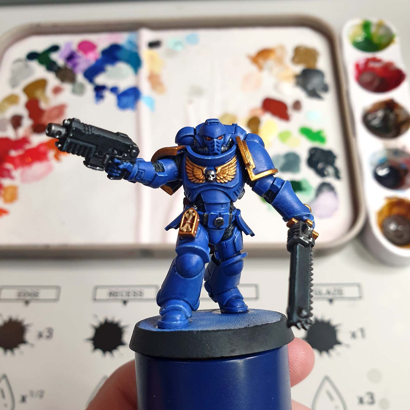 Guide des touches finales de Ultramarine Space Marine