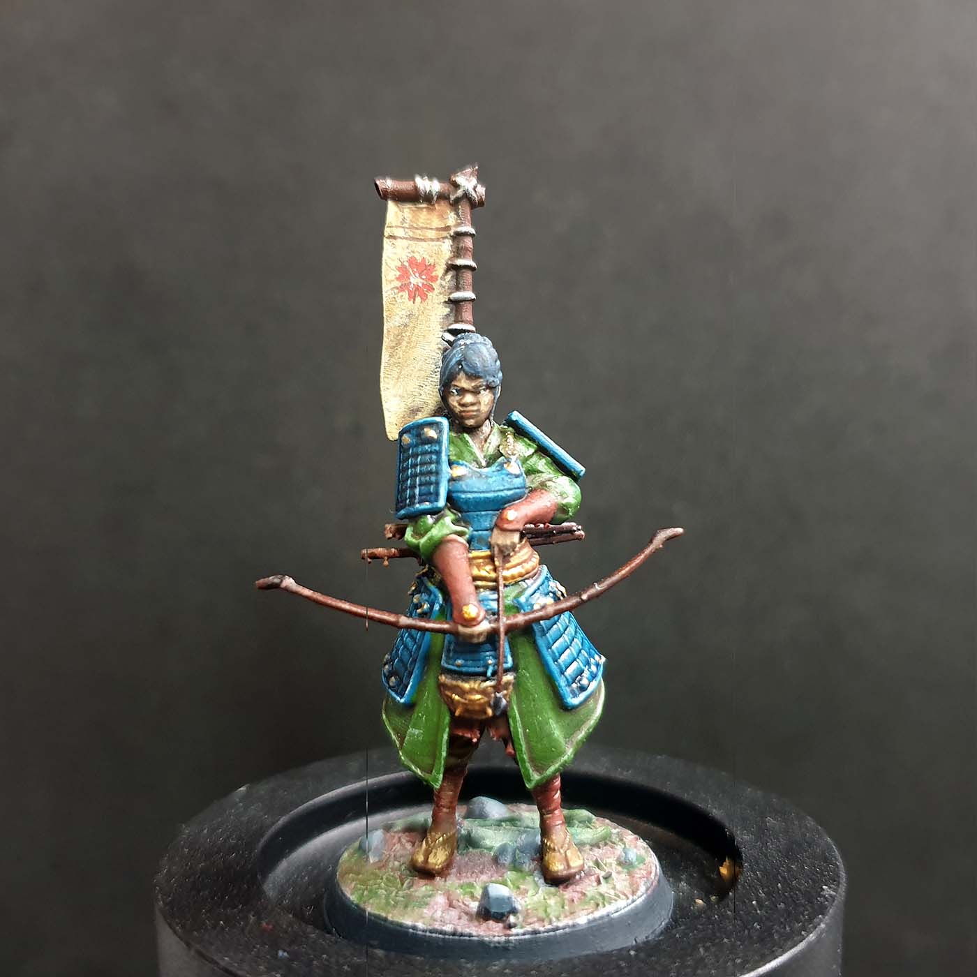 How to paint samurai miniatures Dragon Trappers Lodge Sakura finished miniature