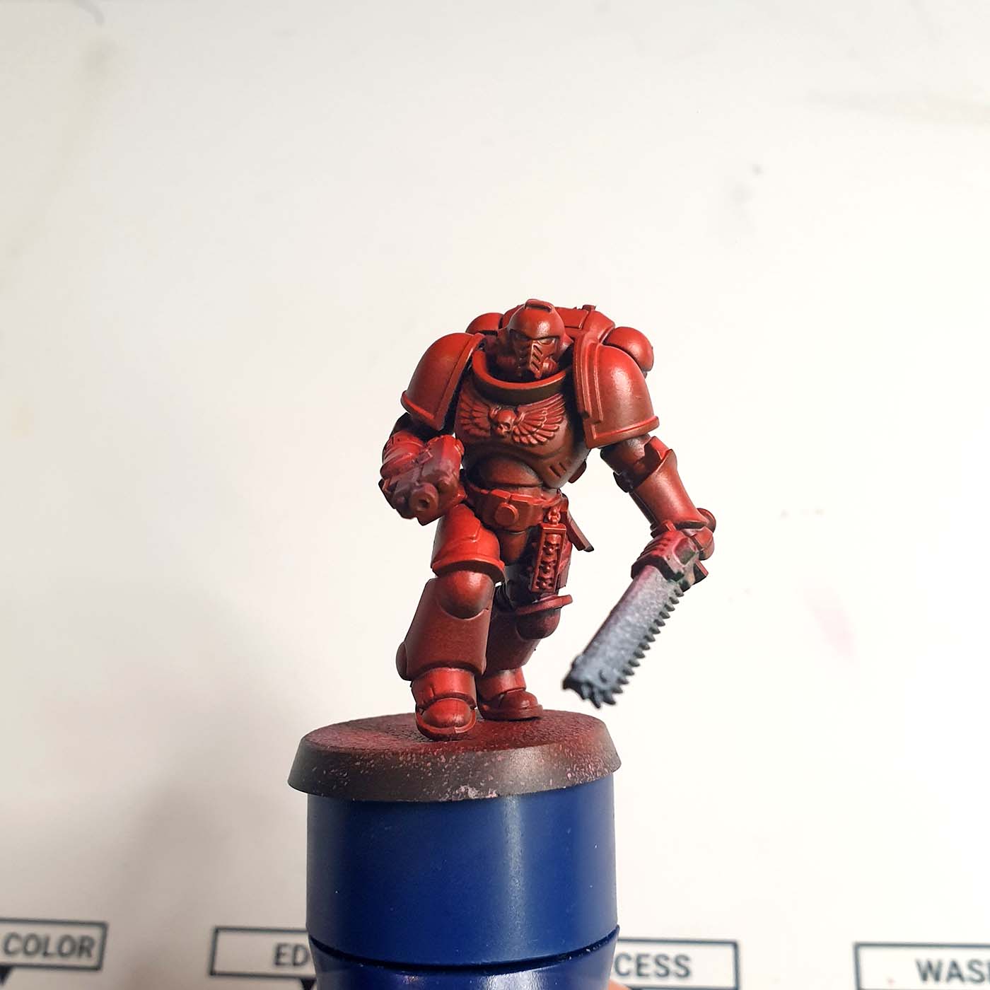 Miniature Machinations on Instagram: Blood Angels Space Marine Painting  Tutorial! For our next painting tutorial we decided to go with another  vibrant color scheme and this time we converted up an assault