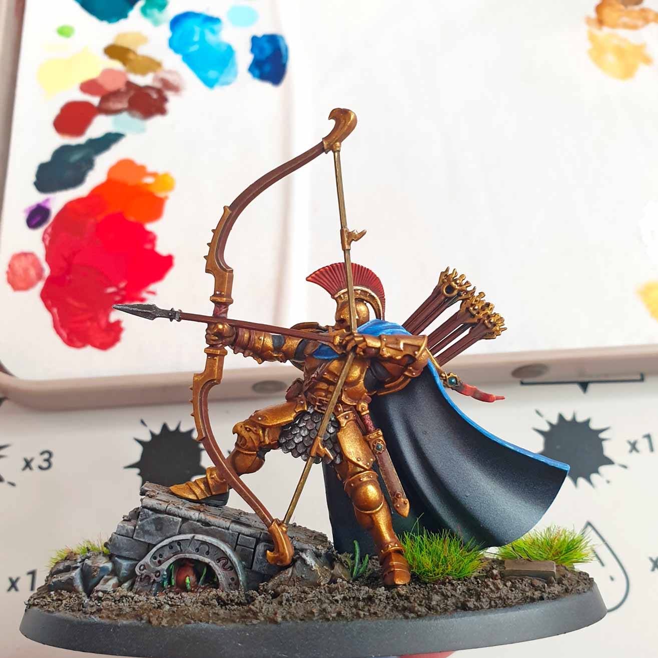 finishing touches how to paint gold armor