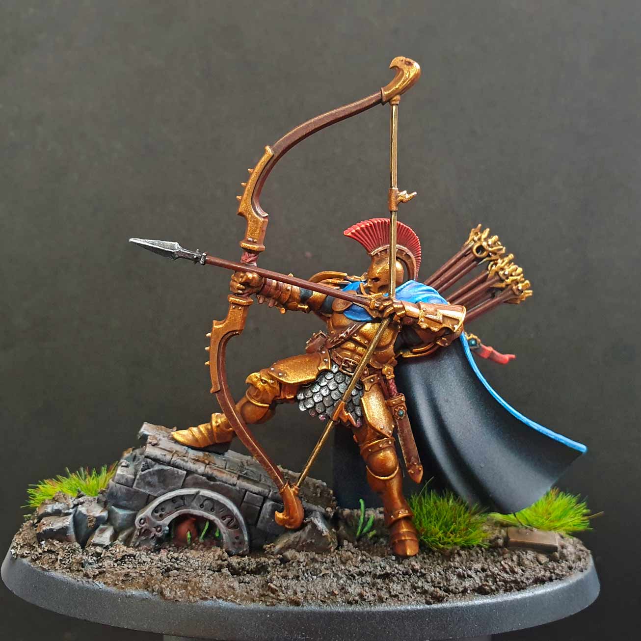 painting miniatures stormcast eternals Knight-Judicator finished model gold armor tutorial