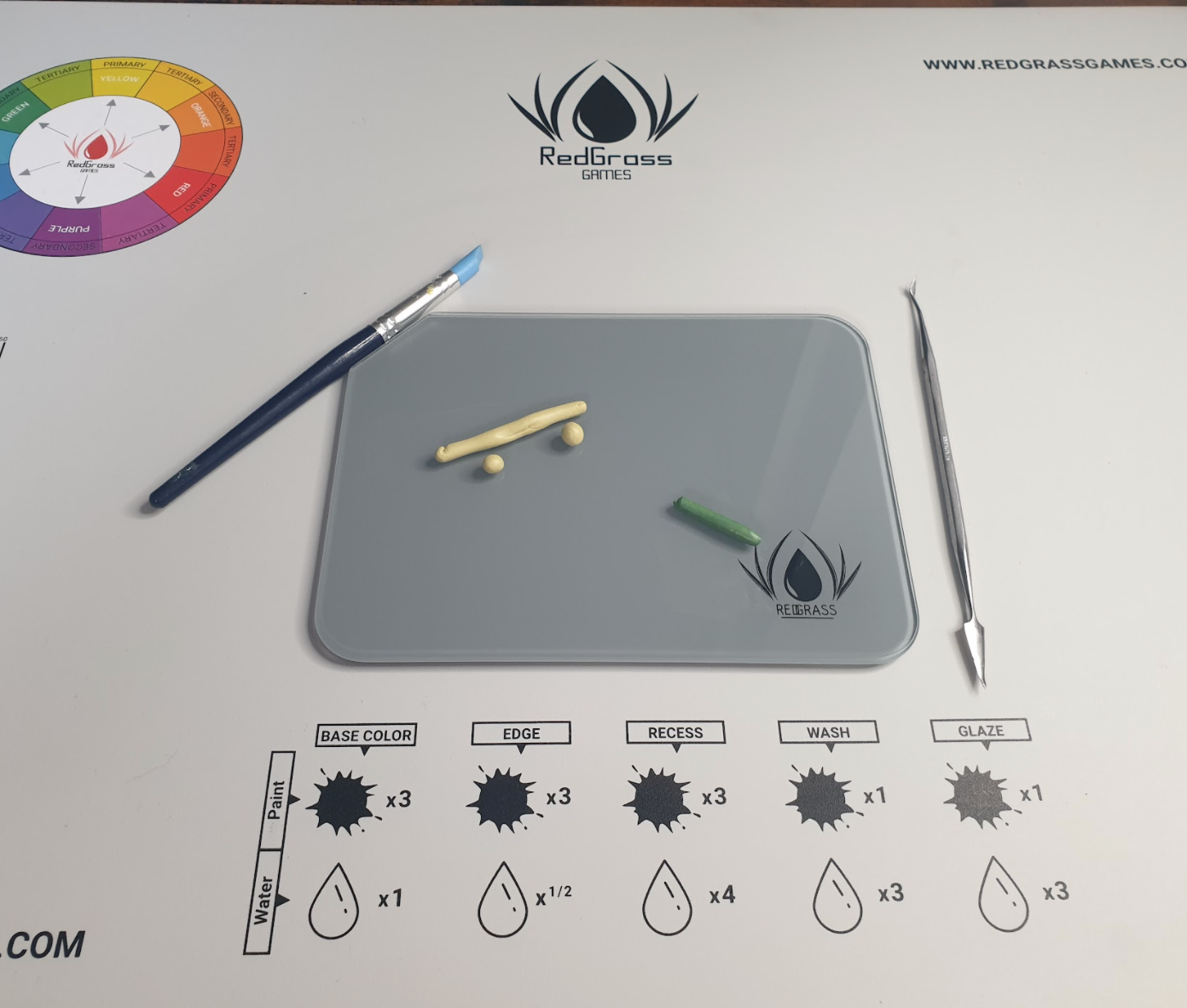 Redgrass Glass Palette: The ideal dry palette for miniature