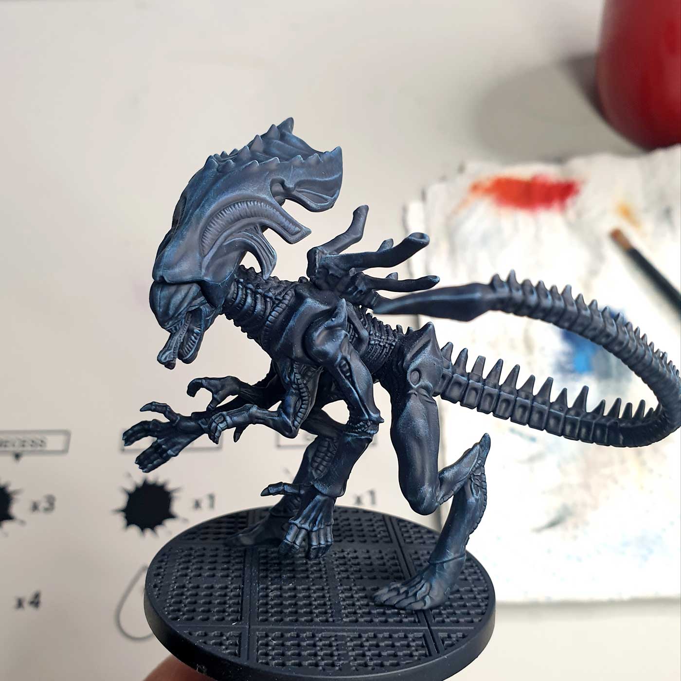 drybrushing highlights second part painting alien queen tutorial