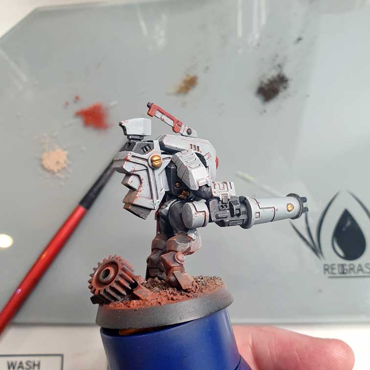 pigment weathering tau stealthsuit xv25 games workshop redgrassgames