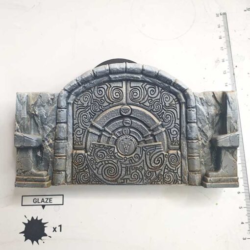 painting miniature stone wall Redgrasscreative