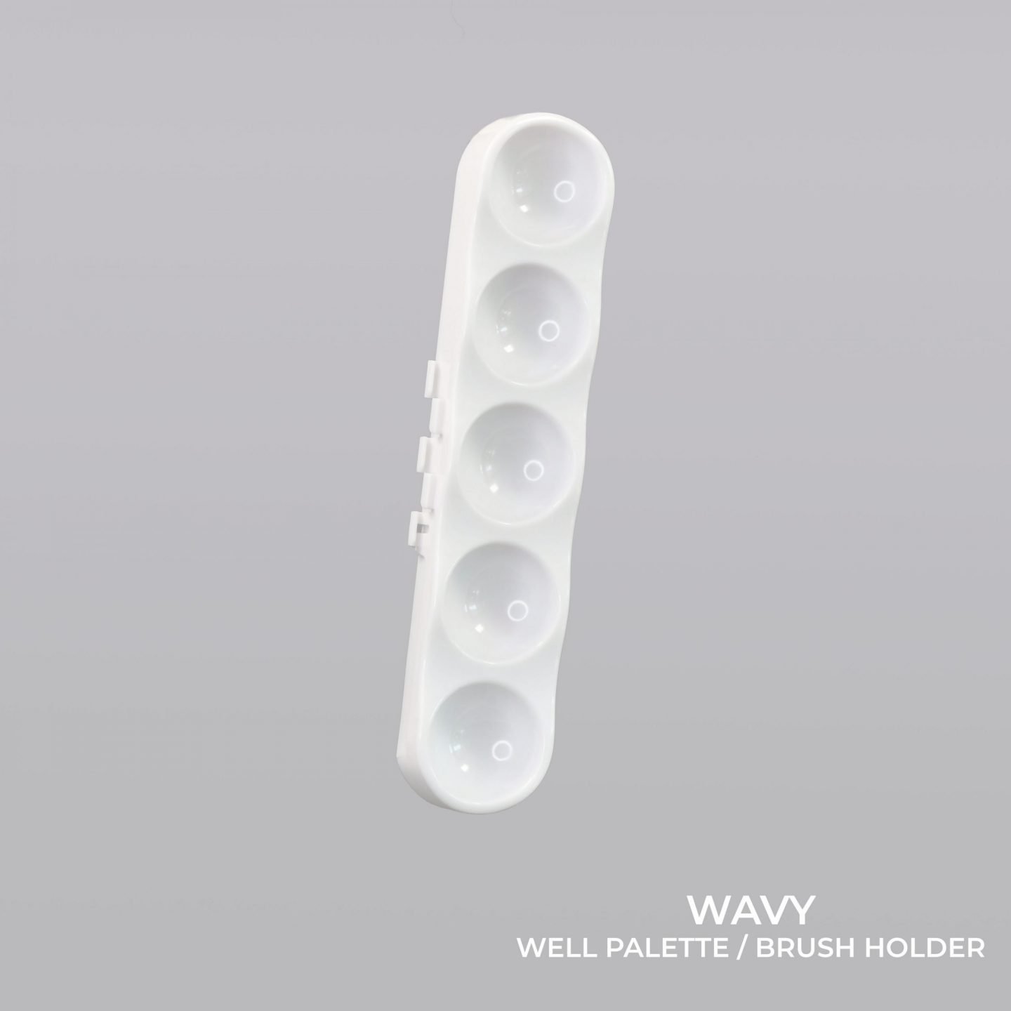 wavy well palette and brush holder