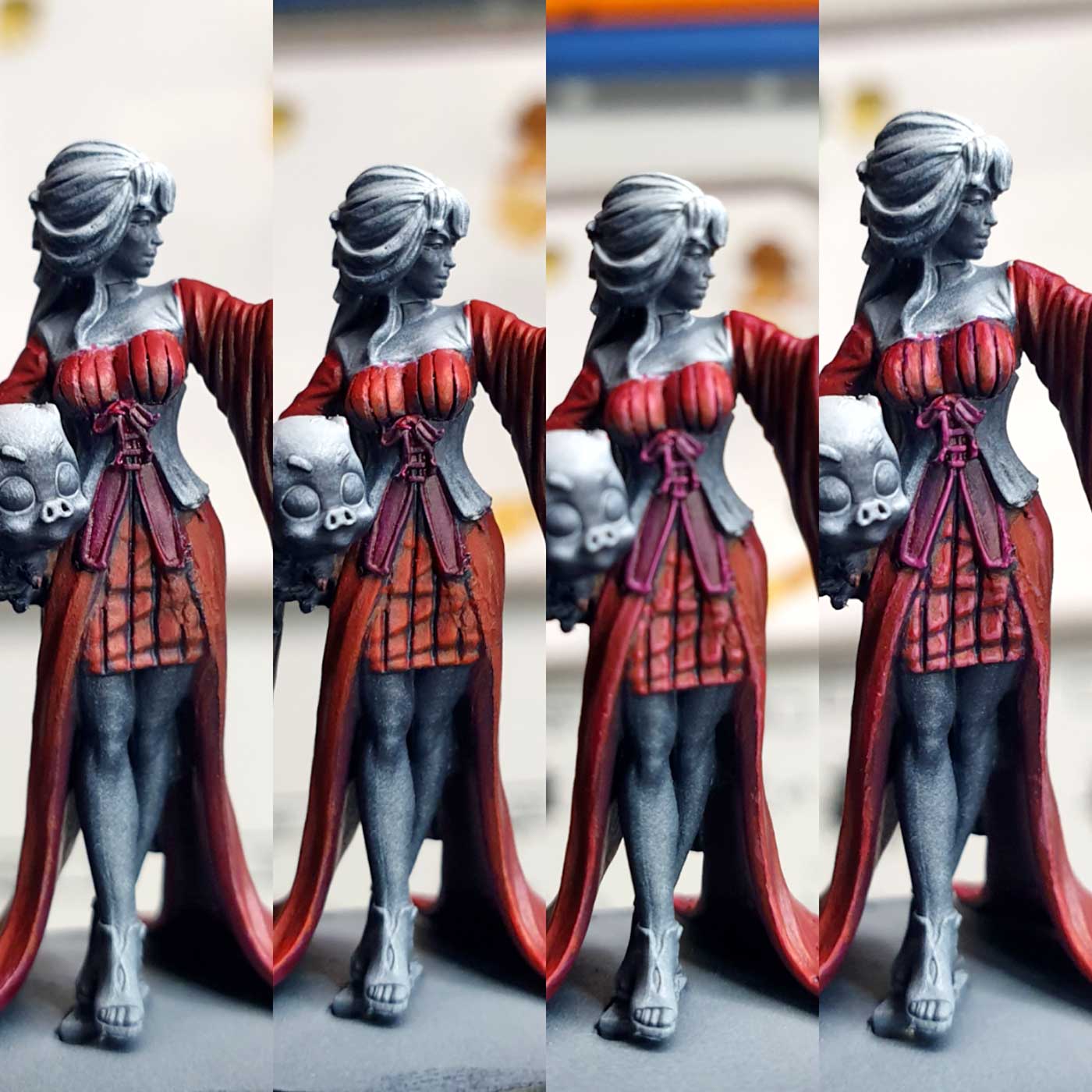 red dress guide painting infinity miniatures dragon lady corvus belli tutorial