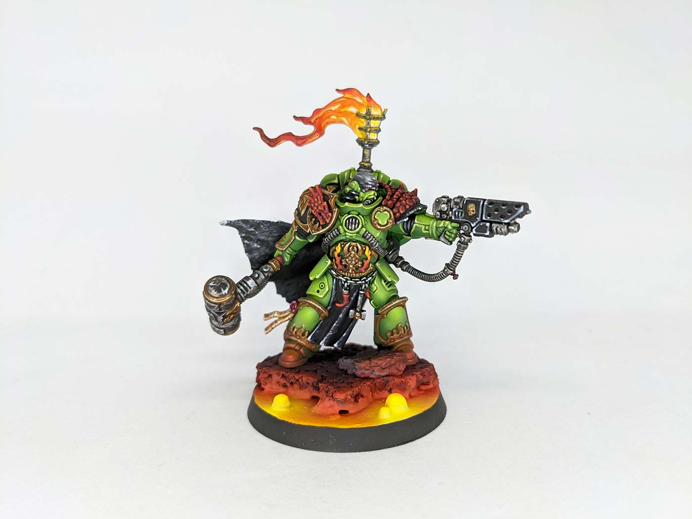 salamander primaris captain jon gomez pintureando miniatures warhammer 40000 redgrass games interview