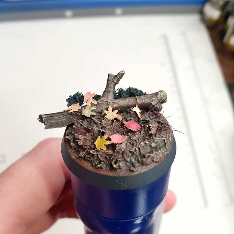 redgrassgames basing tutorial quick and easy bases guide forest base finished base example