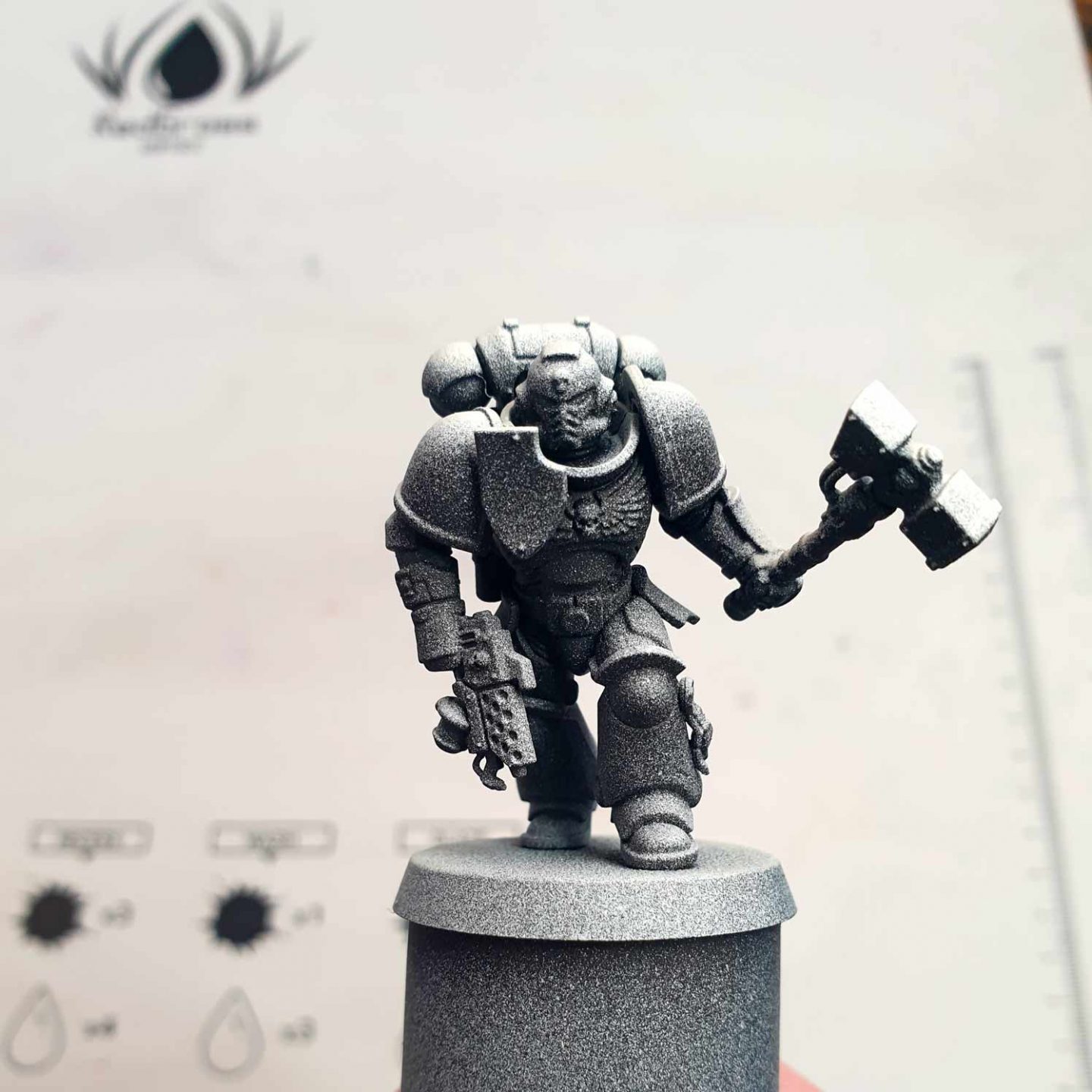 edge highlight space marine guide salamander primaris warhammer 40k games workshop redgrassgames priming stage zenithal prime