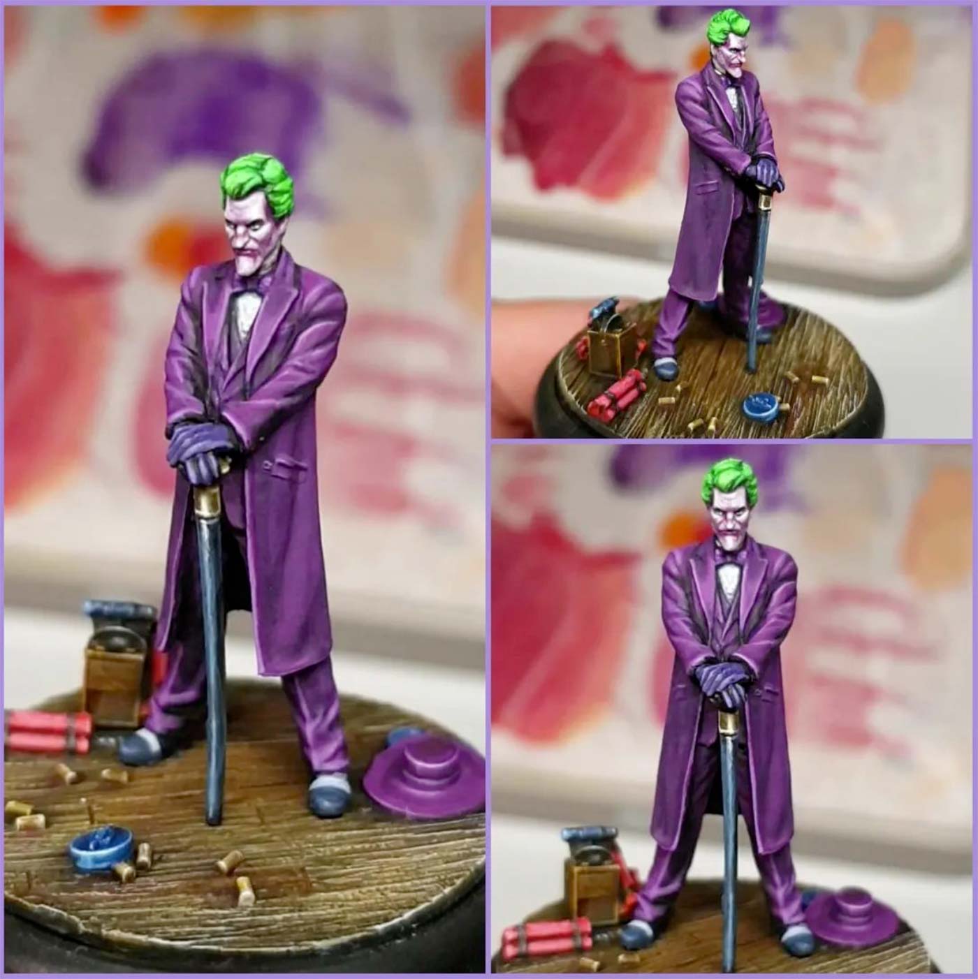 dukes paints art interview redgrassgames joker knight models batman the joker