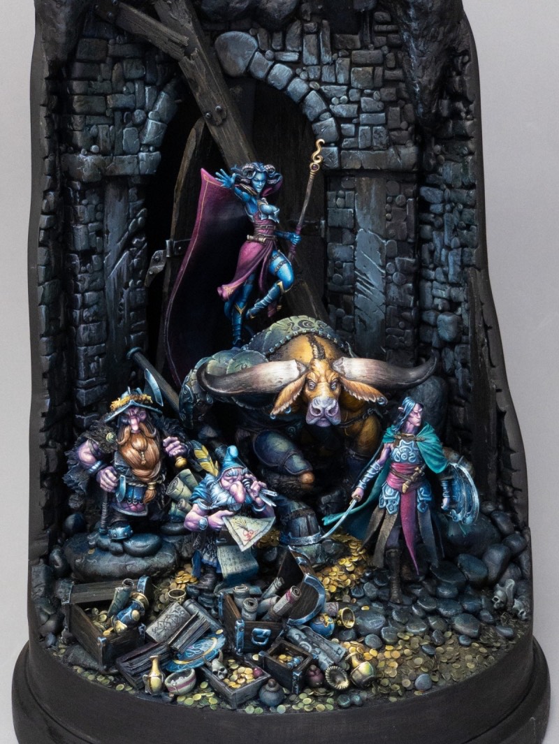 Chris Suhre Miniature Art dungeon diorama hera models blackcrow miniatures