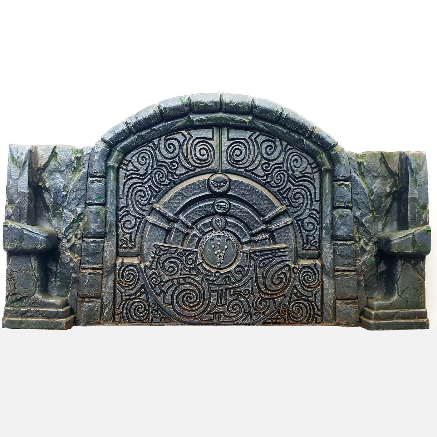 Modiphius elder scrolls call to arms puzzle door redgrassgames painting tutorial how to finished piece painting miniature stone wall