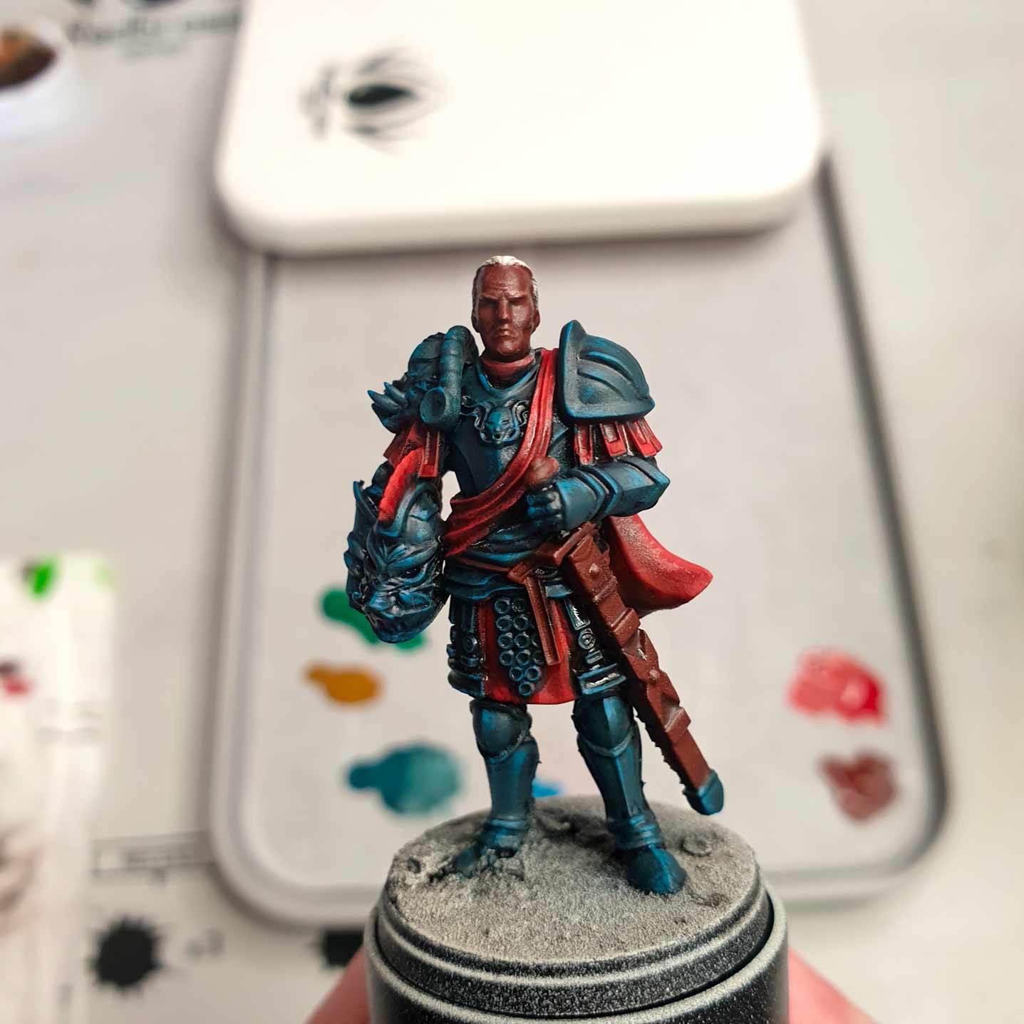 step up your miniature painting rgg redgrassgames painting guide tutorial parabellum conquest last argument of kings one hundred kingdoms imperial officer bases and recess shades