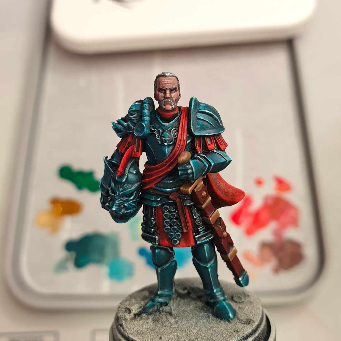 step up your miniature painting rgg redgrassgames painting guide tutorial parabellum conquest last argument of kings one hundred kingdoms imperial officer face details