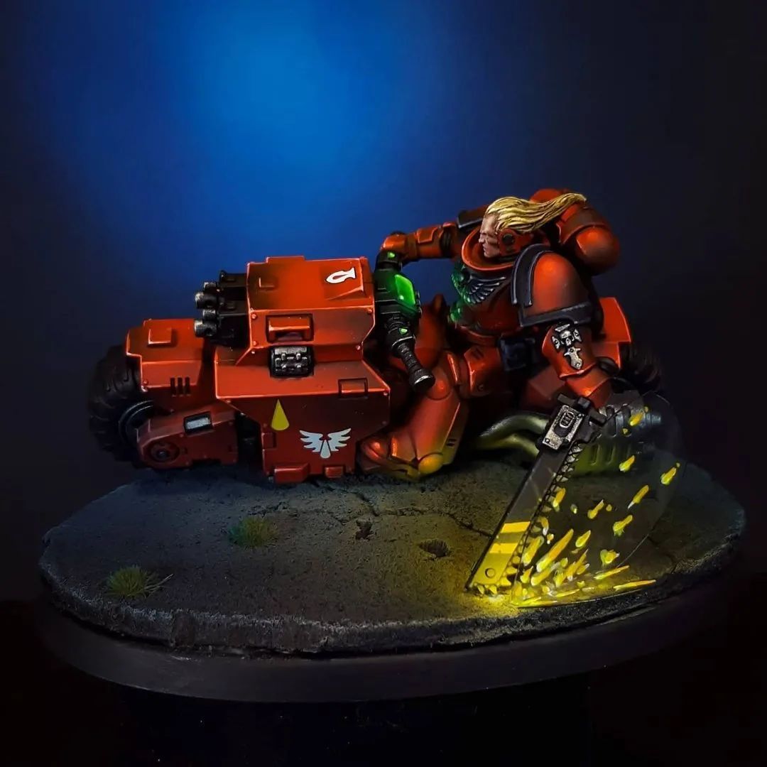 El Miniaturista redgrassgames interview blood angel space marine primaris outrider akira warhammer 40000 games workshop osl