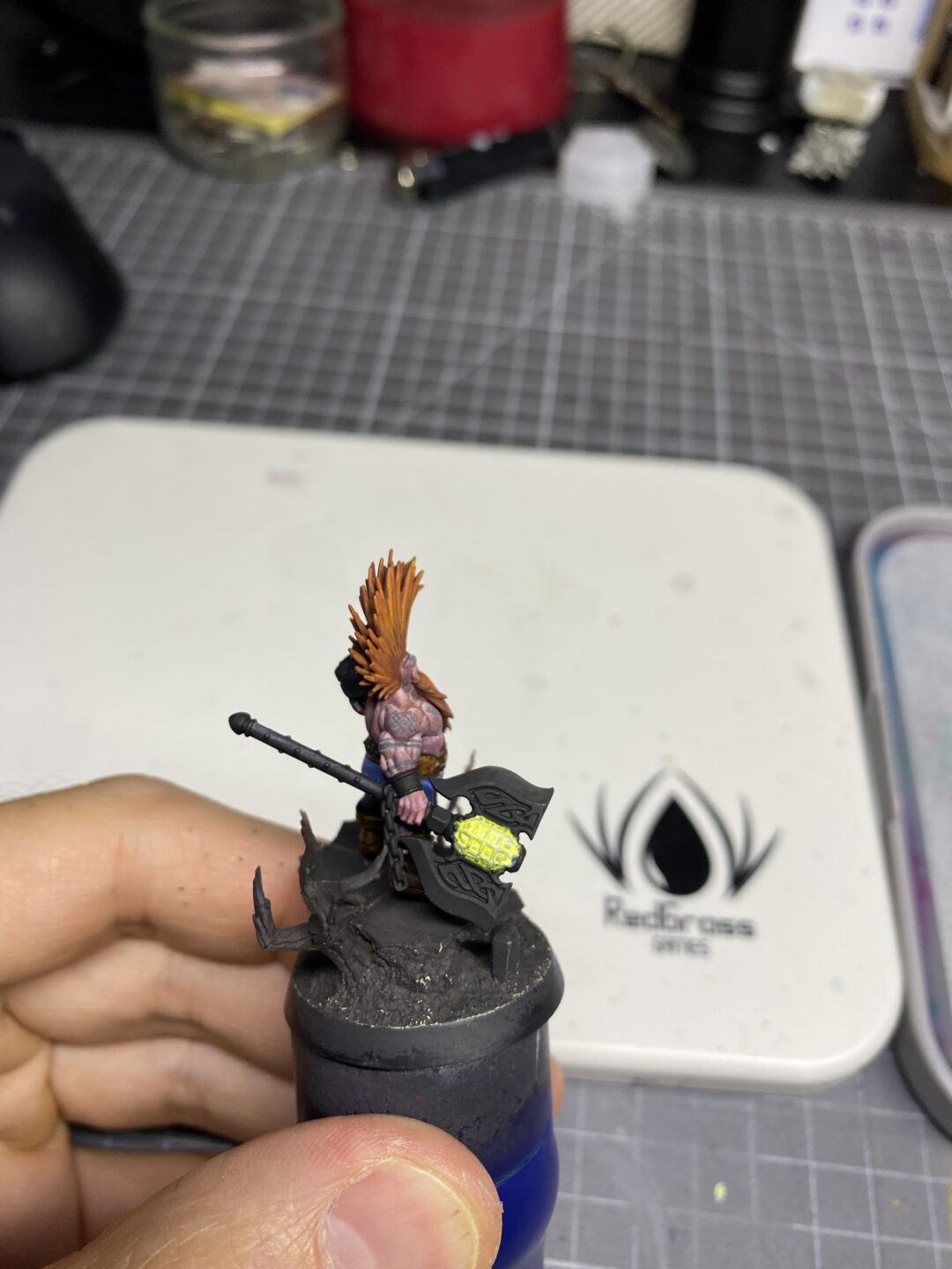 gotrek dwarf warhammer fantasy age of sigmar games workshop anamnesis studio redgrassgames rgg nmm painting guide furnace 1
