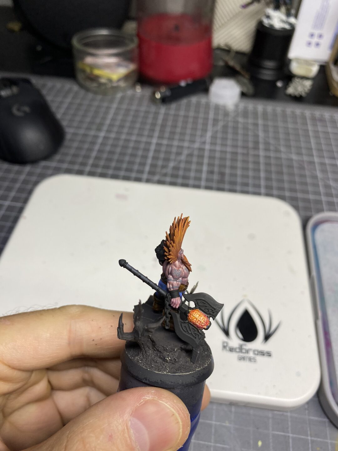 gotrek dwarf warhammer fantasy age of sigmar games workshop anamnesis studio redgrassgames rgg nmm painting guide furnace 2