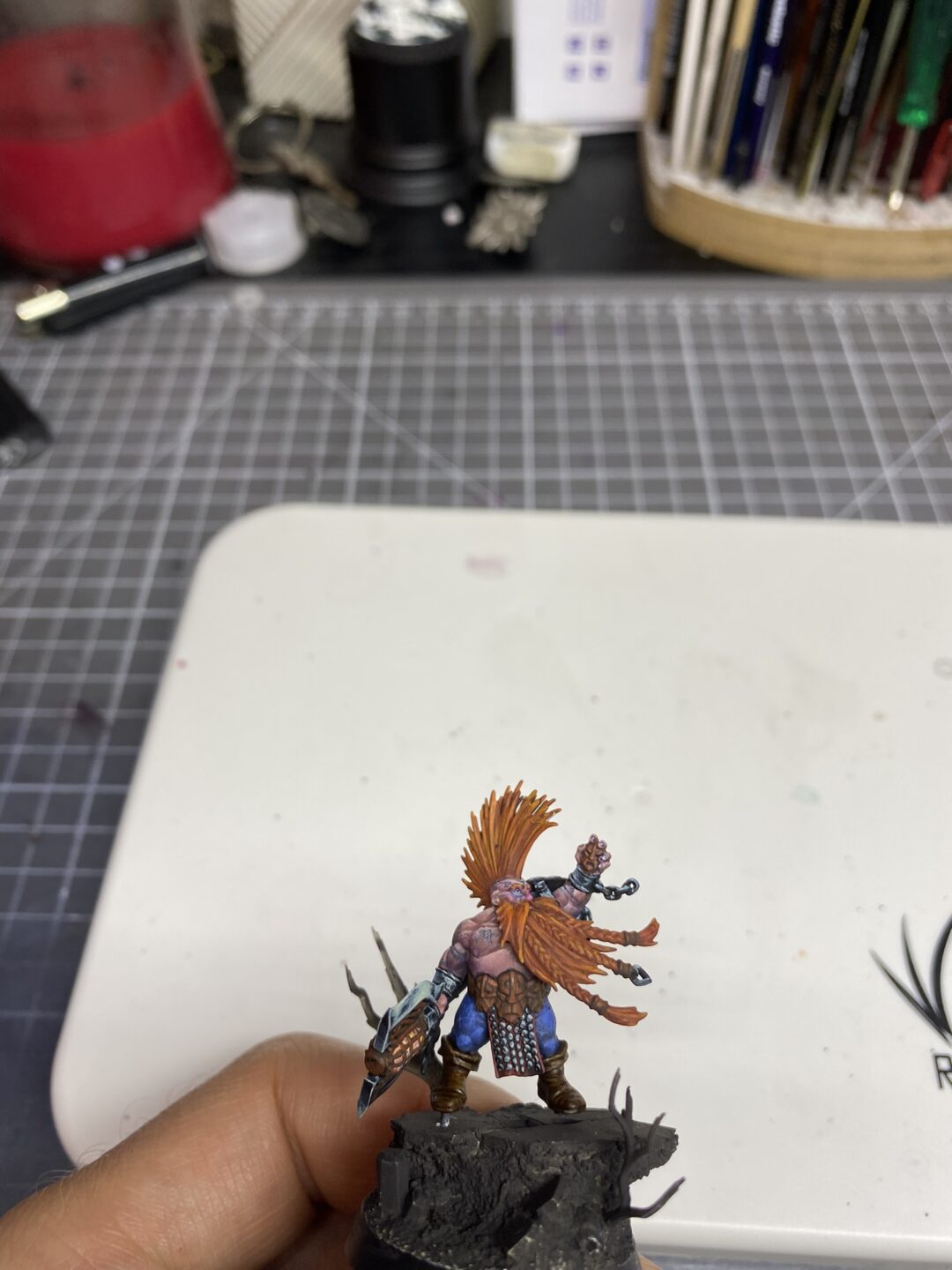 gotrek dwarf warhammer fantasy age of sigmar games workshop anamnesis studio redgrassgames rgg nmm painting guide nmm gold part 1