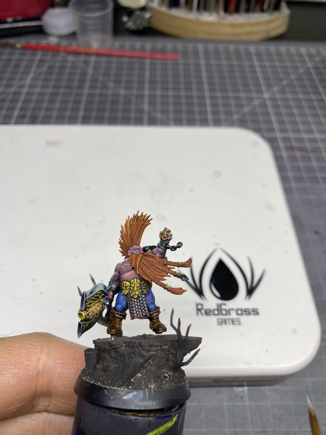 gotrek dwarf warhammer fantasy age of sigmar games workshop anamnesis studio redgrassgames rgg nmm painting guide nmm gold part 2 yellow glaze