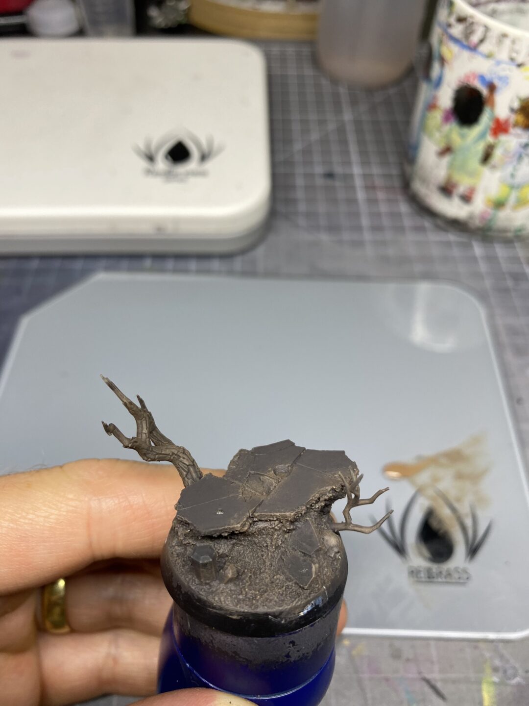 gotrek dwarf warhammer fantasy age of sigmar games workshop anamnesis studio redgrassgames rgg nmm painting guide base drybrush stippling rgg glass palette 1