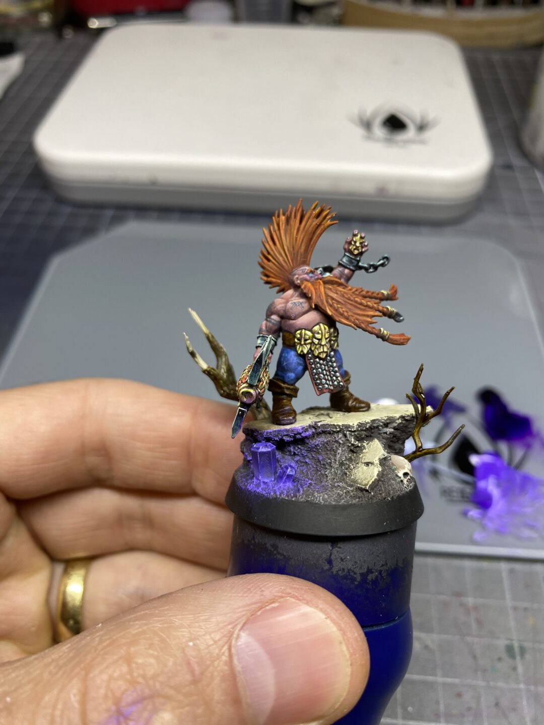gotrek dwarf warhammer fantasy age of sigmar games workshop anamnesis studio redgrassgames rgg nmm painting guide crystal osl 1
