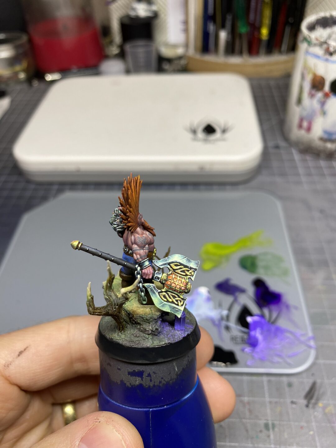 gotrek dwarf warhammer fantasy age of sigmar games workshop anamnesis studio redgrassgames rgg nmm painting guide crystal osl 3