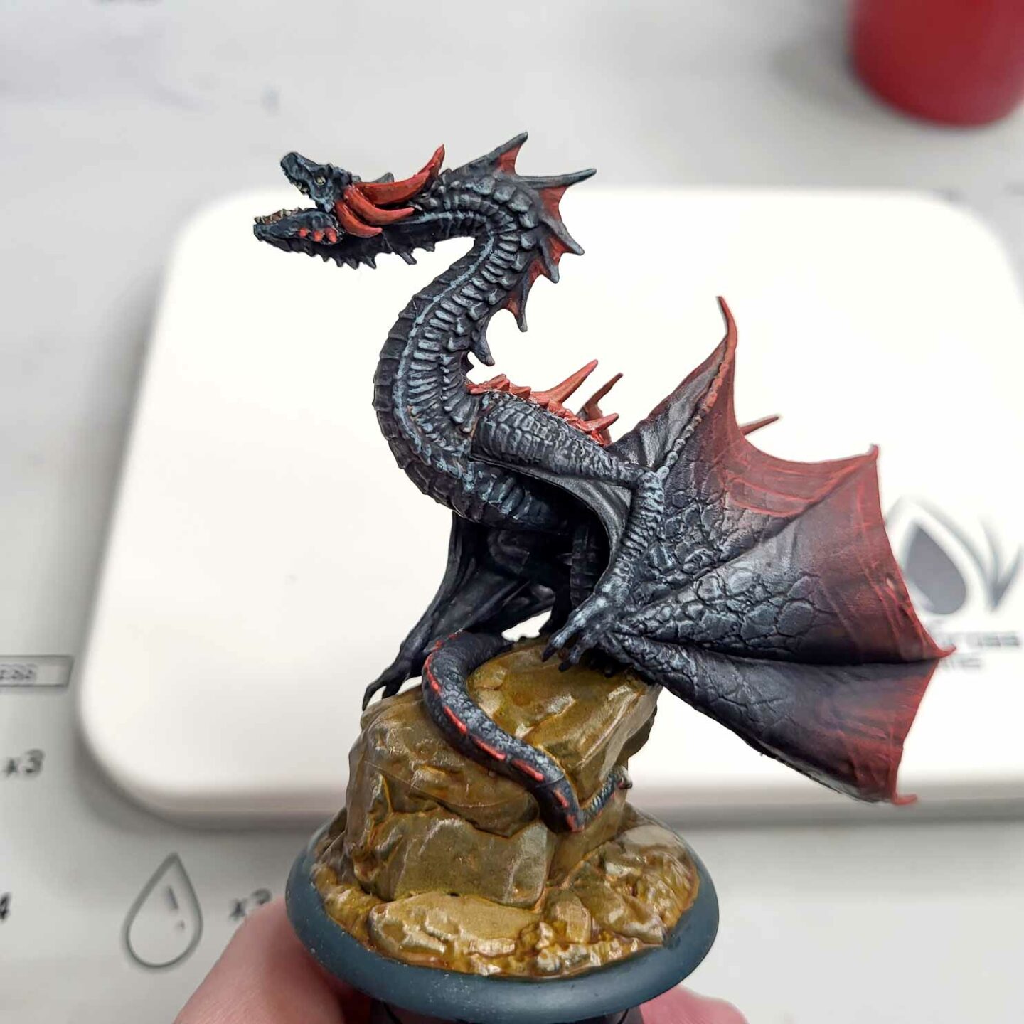 CMON ASOIAF drogon dragon painting miniatures guide rgg redgrassgames how to completed Redgrasscreative