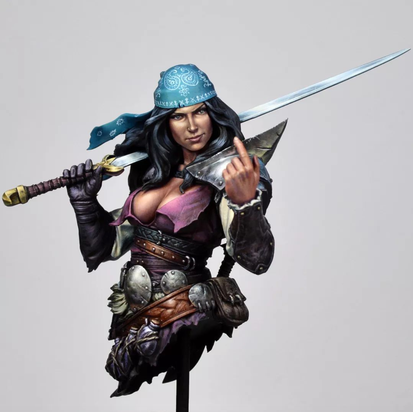 Alaana The Bloody Blade bust big child creatives Masclan Miniatures rgg redgrassgames Redgrasscreative interview pro painter artist