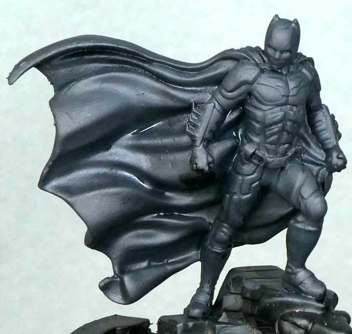 NRM Paint batman dark knight knight models gotham rgg redgrassgames pro painter tutorial basecoat black stage