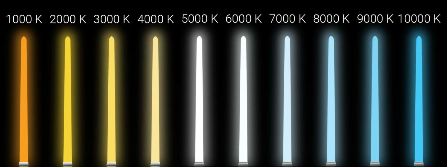 light temperature color chart in kelvin