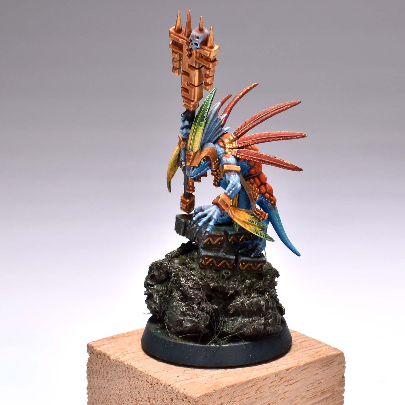 warhammer games workshop lizardman seraphon skink starpriest redgrassgames painting tutorial finished