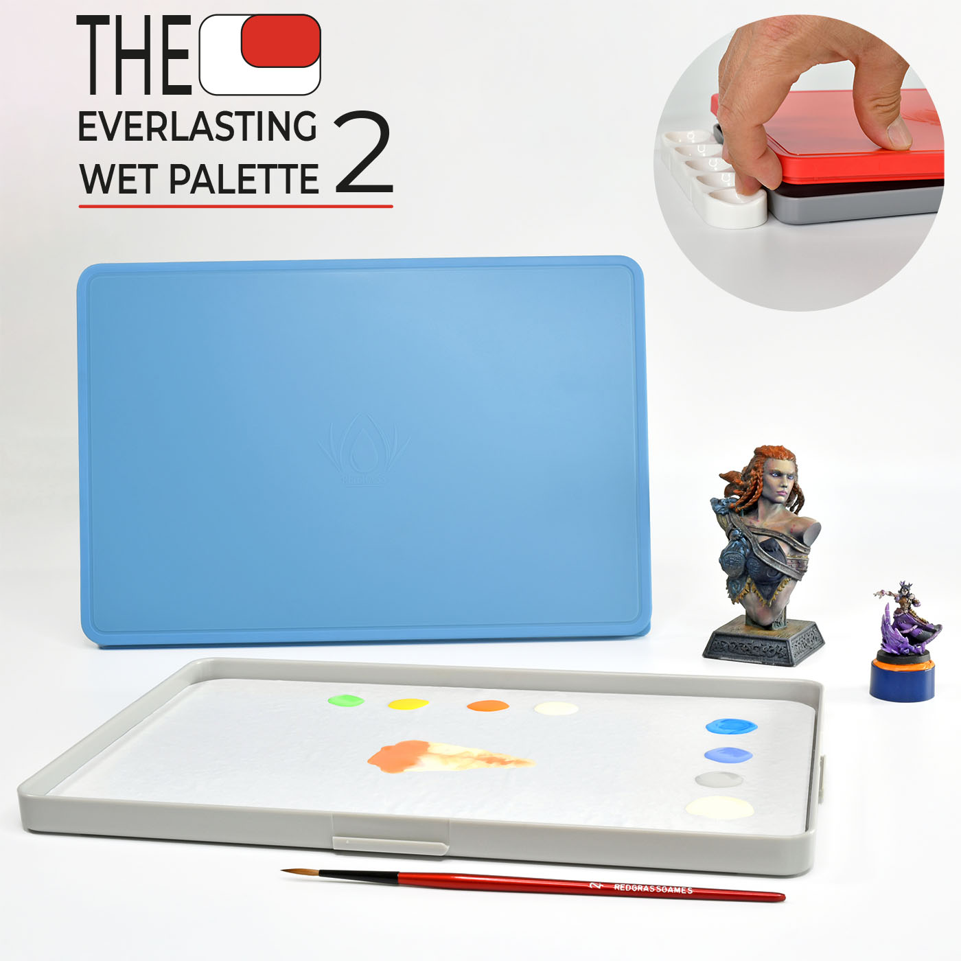 3D Print of Wet Palette Insert for Army Painter Wet Palette by