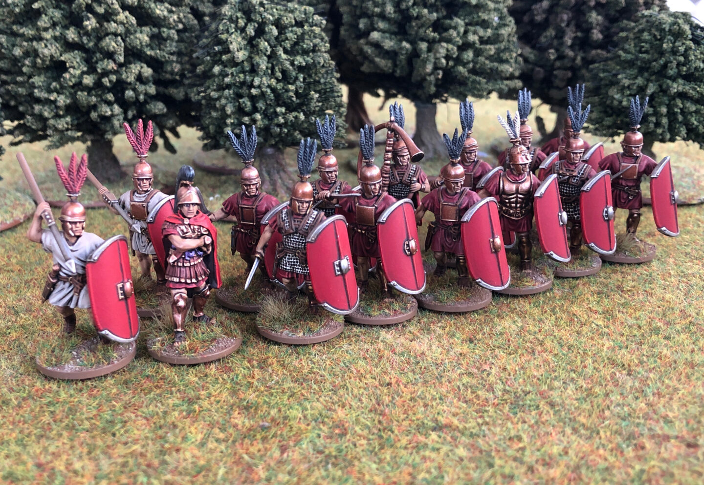 Miniature Roman Army painted by Duncan Rhodes for wargaming